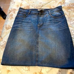 Vintage Zara Jean skirt, soft, pencil style. 100% cotton